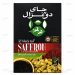چای سیاه دو غزال زعفران و هل ۴۰۰ گرمی