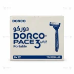 خودتراش ۳ لبه دورکو مدل Dorco Pace 3 Portable، کارتن ۱۲ بسته‌ای  هر بسته ۶ عدد - تصویر 3