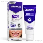 خمیر دندان سفیدکننده و ضد زردی میسویک Misswake Purple White مدل Optical Whitening حجم ۱۰۰ میلی‌لیتر